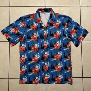 San Diego Gulls HOCKEY Hawaiian XL Shirt Minor League All Over Print Camp NHL